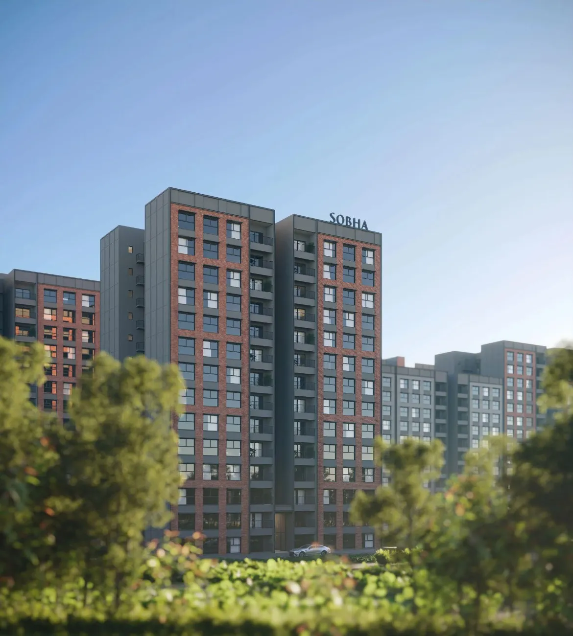 Sobha Ayana Balagere front elevation view of residential tower