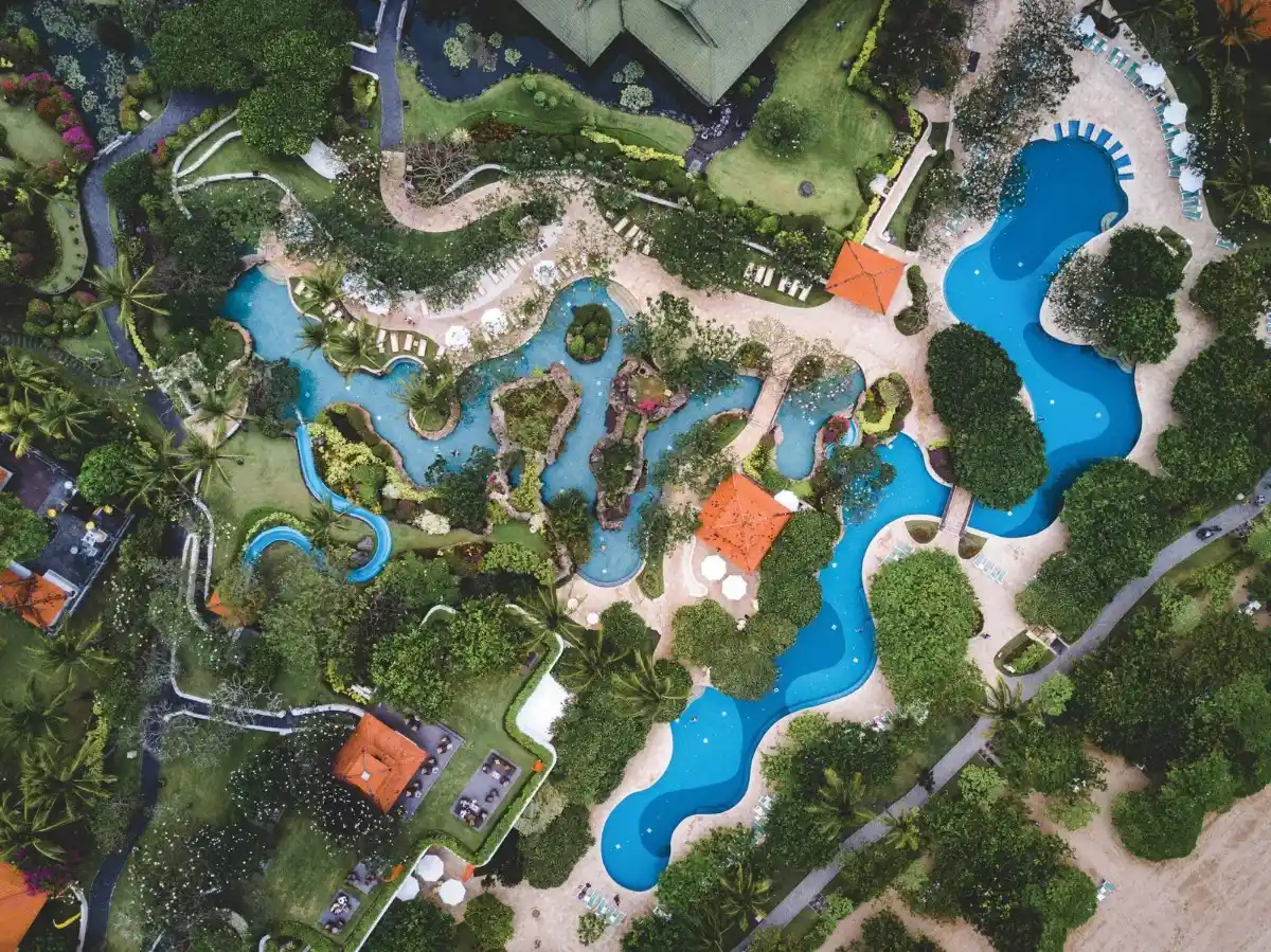 Drone view of Sobha Neopolis showcasing residential towers, landscaped township layout, and premium infrastructure